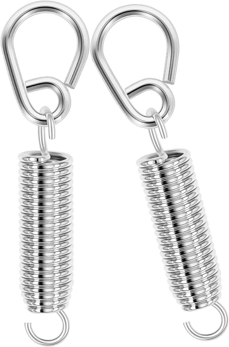 RANMING Bass Drum Pedal Spring 2Pcs Standard Replacement Kick Pedal Springs with Hook Carbon Steel Bass Drum Spring for Single&Double Drums Pedals Prcussion Instrument Hardware Parts - Image 1